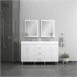 Alya Bath Ripley Modern Engineered Wood Bathroom Vanity in White