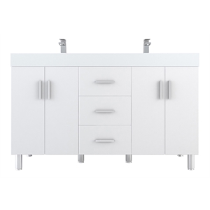 Alya Bath Ripley Modern Engineered Wood Bathroom Vanity in White