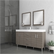 Alya Bath Ripley Modern Engineered Wood Bathroom Vanity in Gray