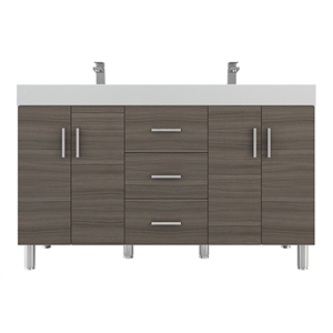 Alya Bath Ripley Modern Engineered Wood Bathroom Vanity in Gray