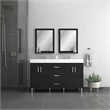 Alya Bath Ripley Modern Engineered Wood Bathroom Vanity in Black