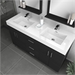 Alya Bath Ripley Modern Engineered Wood Bathroom Vanity in Black