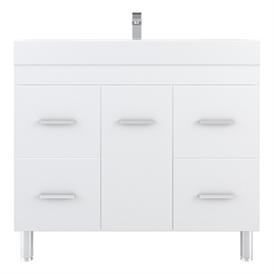 Ripley 42&quot Modern Bathroom Vanity in White