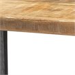 J&D Designs Co Farmhouse Traditional Iron/Wood Console Table in Natural/Black