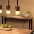 J&D Designs Co Farmhouse Traditional Iron/Wood Console Table in Natural/Black