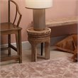 J&D Designs Co Mesa Coastal Rough Wood Wooden Stool in Natural