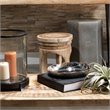 J&D Designs Co Mesa Coastal Rough Wood Wooden Stool in Natural