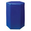 J&D Designs Co Porto Large Coastal Ceramic Side Table in Cobalt Blue