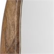 J&D Designs Co Oval Organic Transitional Wood Mirror in Natural