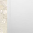 J&D Designs Co Rectangle Contemporary Mop Glass Mirror in Pearl Cream
