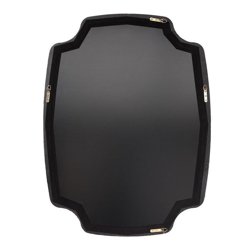J&D Designs Co Selene Traditional Resin Mirror in Textured Charcoal