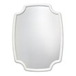 J&D Designs Co Selene Traditional Resin Mirror in Textured White