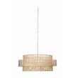 J&D Designs Co Concentric Coastal Handcrafted Rattan Pendant in Natural