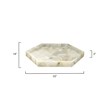 J&D Designs Co Antonia Large Contemporary Stone Tray in Alabaster Beige