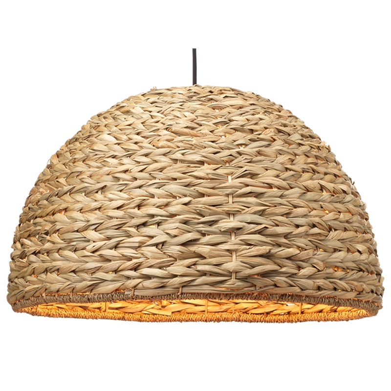 J&D Designs Co Shoreline Coastal Seagrass/Metal Pendant in Natural