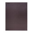 J&D Designs Co Cross Stitch Rectangle Leather Hide Mirror in White/Brown