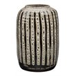 J&D Designs Co Transitional Ceramic Barnaby Vase in Beige/Black