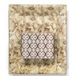 J&D Designs Co Kaleidoscope Transitional Wood Box in Brown/Light Gray/Blue