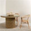 J&D Designs Co Laurel Large Transitional Wood Bowl in Natural Finish