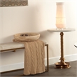 J&D Designs Co Laurel Large Transitional Wood Bowl in Natural Finish
