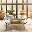 J&D Designs Co Laurel Large Transitional Wood Bowl in Natural Finish
