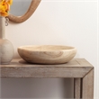 J&D Designs Co Laurel Small Transitional Wood Bowl in Natural Finish