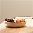 J&D Designs Co Laurel Small Transitional Wood Bowl in Natural Finish