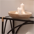 J&D Designs Co Laurel Small Transitional Wood Bowl in Natural Finish