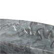 J&D Designs Co Long Oval Contemporary Marble Bowl in Gray Finish