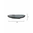 J&D Designs Co Long Oval Contemporary Marble Bowl in Gray Finish