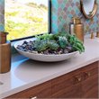 J&D Designs Co Extra Large Contemporary Marble Bowl in White