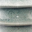 J&D Designs Co Cymbals Coastal Ceramic Table Lamp in Blue Reactive Glaze