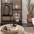 J&D Designs Co Intertwined Modern Polyresin Object on Stand in White