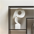 J&D Designs Co Obscure Modern Polyresin Object on Stand in White