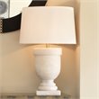 J&D Designs Co Carnegie Traditional Resin Table Lamp in White