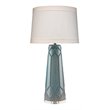 J&D Designs Co Hobnail Traditional Ceramic Table Lamp in Blue