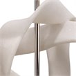J&D Designs Co Intertwined Modern Table Lamp with Drum Shade in Off White Linen