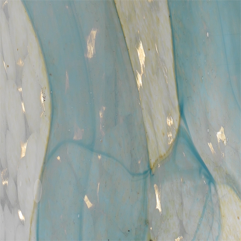 J&D Designs Co Helen Coastal Glass and Acrylic Table Lamp in Pale Blue