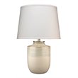 J&D Designs Co Lagoon Coastal Ceramic Table Lamp in Soft Cream