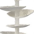 J&D Designs Co Petals Modern Steel Table Lamp in White Finish