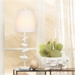 J&D Designs Co Petals Modern Steel Table Lamp in White Finish