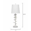 J&D Designs Co Petals Modern Steel Table Lamp in White Finish
