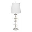 J&D Designs Co Petals Modern Steel Table Lamp in White Finish
