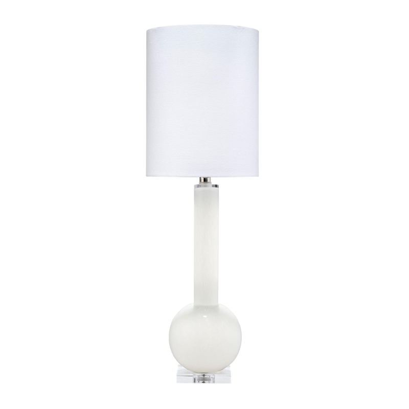 j&d designs co studio contemporary glass table lamp in petal pink