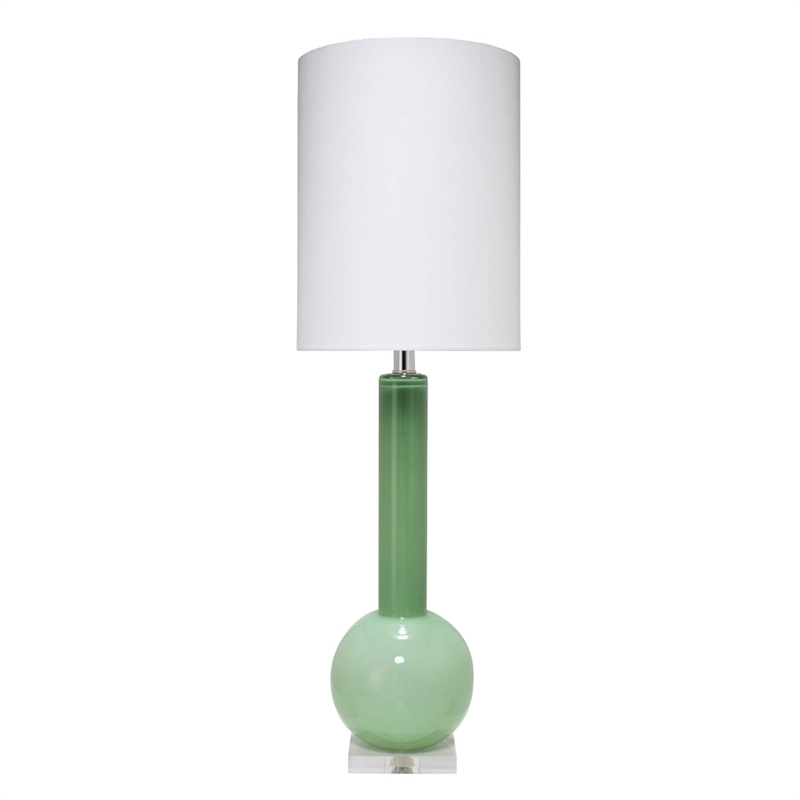 j&d designs co studio contemporary glass table lamp in petal pink