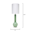 J&D Designs Co Studio Contemporary Glass Table Lamp in Petal Pink
