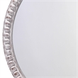 J&D Designs Co Audrey Transitional Wood Beaded Mirror in White