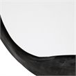 J&D Designs Co Organic Round Contemporary Metal Mirror in Black