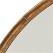 J&D Designs Co Refined Round Transitional Iron Metal Wall Mirror in Gold
