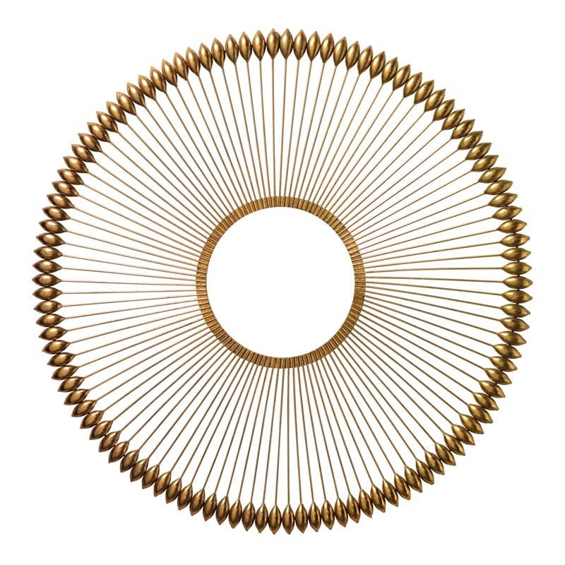 J&D Designs Co Large Transitional Metal Illume Wall Art in Gold Foil